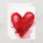 Gothic Girl Valentine Feiertagspostkarte (Vorne/Hinten)