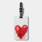 Gothic Girl Valentine Gepäckanhänger (Vorderseite vertikal)