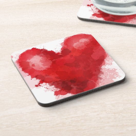 Gothic Girl Valentine Untersetzer (Linke Seite)