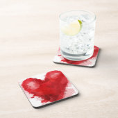 Gothic Girl Valentine Untersetzer (Rechte Seite)