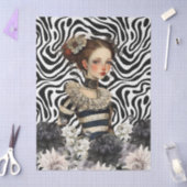 Gothic Girl Vintag Florals Dekoupage & Craft Seidenpapier (Basteln)