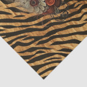 Gothic Girl Vintag Florals & Raven Decoupage Seidenpapier (Detail)