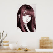 Gothic Girls #008: Äthereal Beauty Poster (Küche)