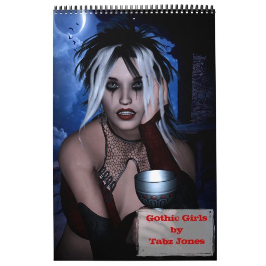 Gothic Girls Art Buchkalender Kalender (Titelbild)