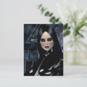 Gothic Girls Cyber Vamp Postkarte (Stehend Vorderseite)