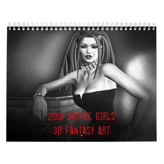 Gothic Girls Fantasy 2013 Kalender (Titelbild)