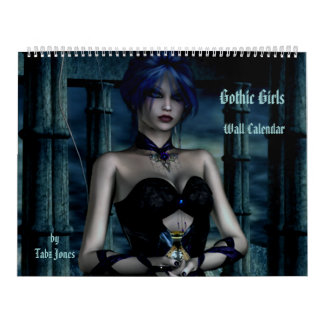 Gothic Girls Fantasy 3D Wall Calendar Kalender
