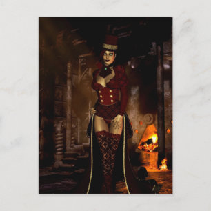 Gothic Girls Under the Lair Postcard Postkarte