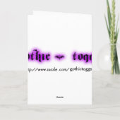 Gothic Girls Victorian Winter greeting card Karte (Rückseite)