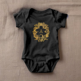 Gothic Glam | Baby Bodysuit | Gold Baby Strampler
