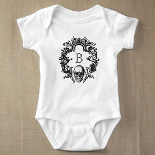 Gothic Glam Baby Bodysuit Schwarz Strampler