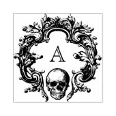 Gothic Glam | BRIEFMARKE | Skull Gummistempel (Prägung)