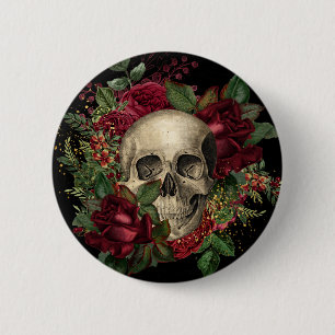 Gothic Glam Button Schiffskörper und Rose Sc