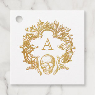 Gothic Glam Gefälligkeit/Geschenketage weiß Geschenkanhänger