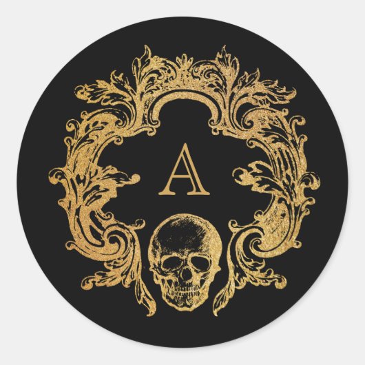 Gothic Glam Halloween | Aufkleber (Vorderseite)