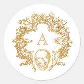 Gothic Glam Halloween | Aufkleber | weiß (Vorderseite)