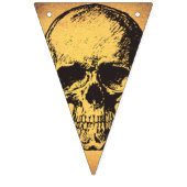 Gothic Glam | Monogram Bunting Flags | Schwarz Wimpelkette (Zweite Fahne)