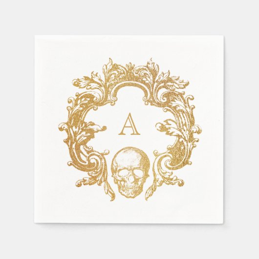 Gothic Glam | Paper Napkins | weiß Serviette (Vorderseite)