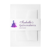 Gothic Glam Quince Einladungsbanderole (Vorderseite Beispiel)