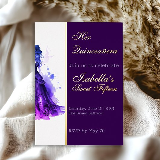 Gothic Glam Quince Folieneinladung