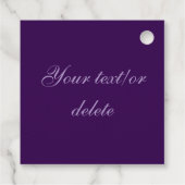 Gothic Glam Quince Geschenkanhänger (Rückseite)