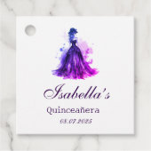 Gothic Glam Quince Geschenkanhänger (Vorderseite)