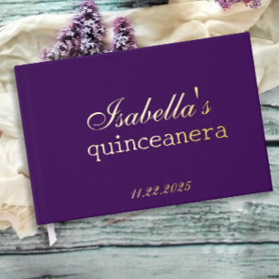 Gothic Glam Quince lila Gästebuch
