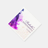 Gothic Glam Quince lila Kleid Serviette (Ecke)