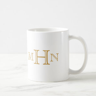 Gothic Glam TASSE Gold in Weiß