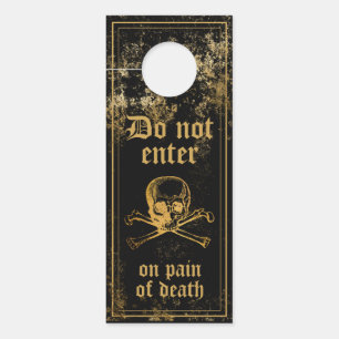 Gothic Glam Türhanger Schwarz Türanhänger