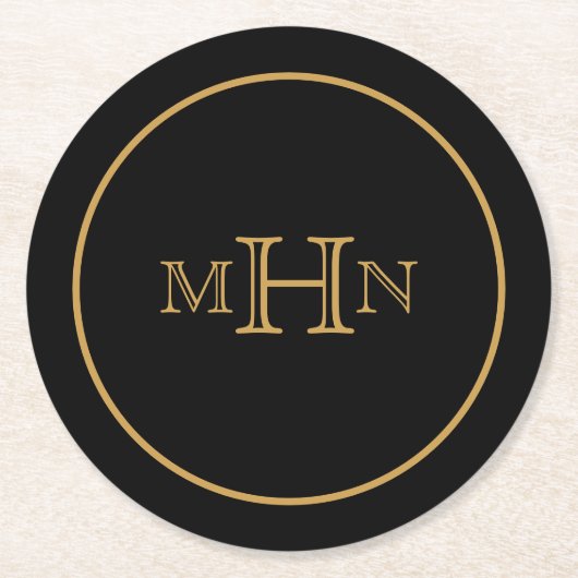 Gothic Glam | UNTERSETZER | Papier | Monogramm | S (Vorderseite)