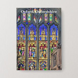 Gothic-Glasfenster drucken Button