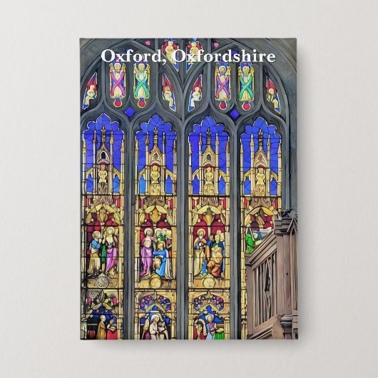 Gothic-Glasfenster drucken Button (Vorderseite)