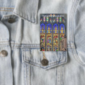 Gothic-Glasfenster drucken Button (Insitu)
