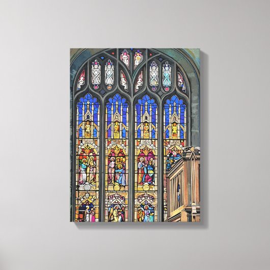 Gothic-Glasfenster drucken Leinwanddruck (Vorderseite)