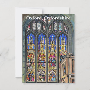 Gothic-Glasfenster drucken Postkarte