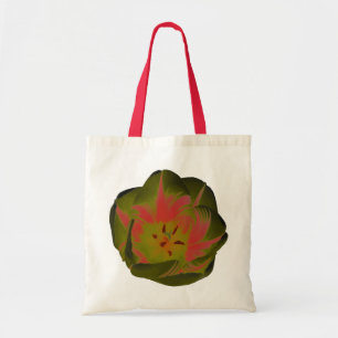 Gothic Gloomy Red Tulip Budget Tote Bag Tragetasche