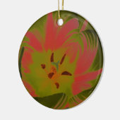 Gothic Gloomy Red Tulip Custom Geburtstag Keramikornament (Links)