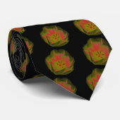 Gothic Gloomy Red Tulip Krawatte (Gerollt)