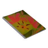 Gothic Gloomy Red Tulip Notebook Notizblock (Rechte Seite)