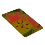 Gothic Gloomy Red Tulip Premium Magnet (Rechte Seite)