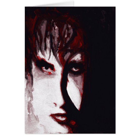 Gothic God Post Punk Goth Music Man Portrait Art (Vorne)