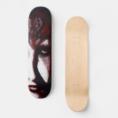 Gothic God Post Punk Goth Music Man Portrait Art Skateboard (Vorderseite)