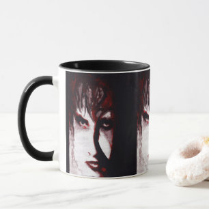 Gothic God Post Punk Goth Music Man Portrait Art Tasse