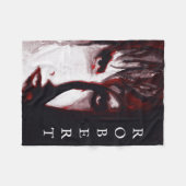 Gothic God Post Punk Goth Musik Mann Portrait Kuns Fleecedecke (Vorderseite (Horizontal))