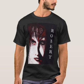 Gothic God Post Punk Goth Musik Mann Porträt Kunst T-Shirt