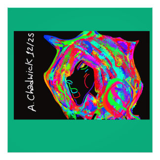 Gothic Goddess with Horned Headdress Fotodruck