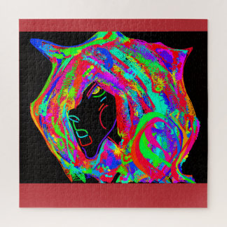 Gothic Goddess with Horned Headdress Jigsaw Puzzle