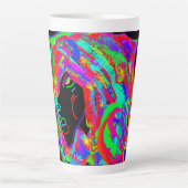 Gothic Goddess with Horned Headdress Mug Milchtasse (Vorderseite)