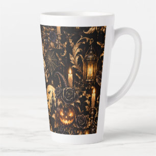 Gothic Gold Halloween Latte Tasse